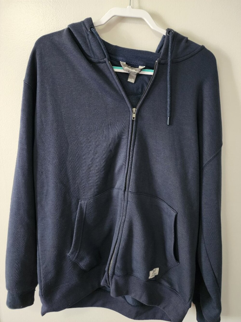 Eddie Bauer Men’s XXL Navy Full Zip Hoodie Sweatshirt